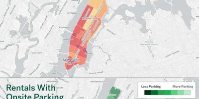 Парковка Нью-Йорк карта вулиць Манхеттена