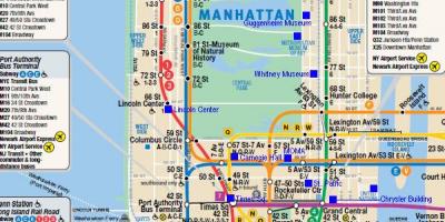 Манхеттен залізничних карті
