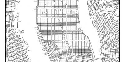 Карта Манхеттена сітки
