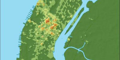 Карта топографічна Манхеттена