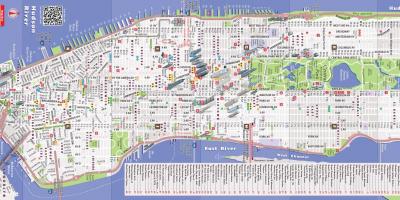 Детальна карта Манхеттена, Нью-Йорк