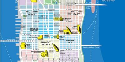 Карта верхні квартали Манхеттена