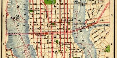 Карта старого Манхеттена