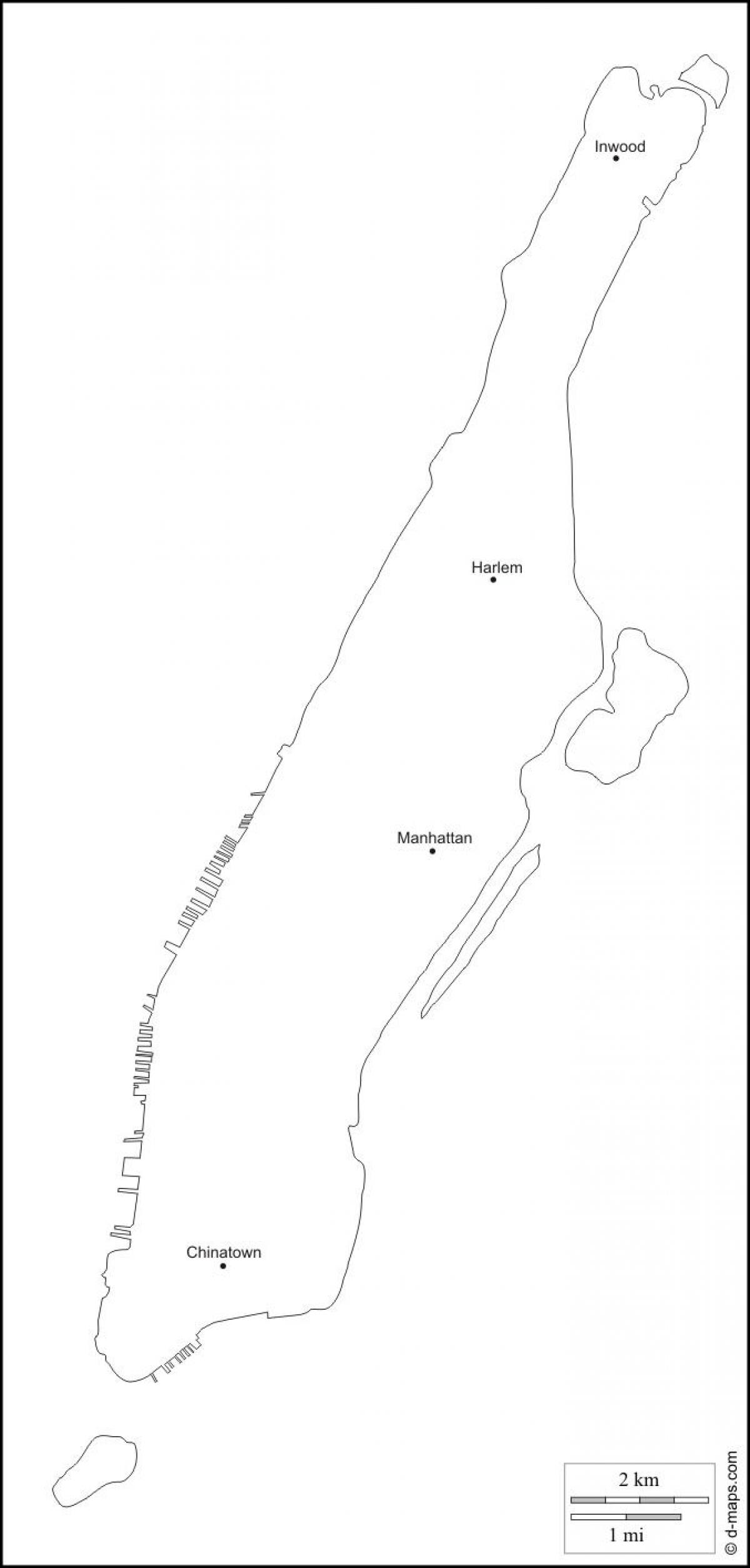 порожня карта Манхеттена