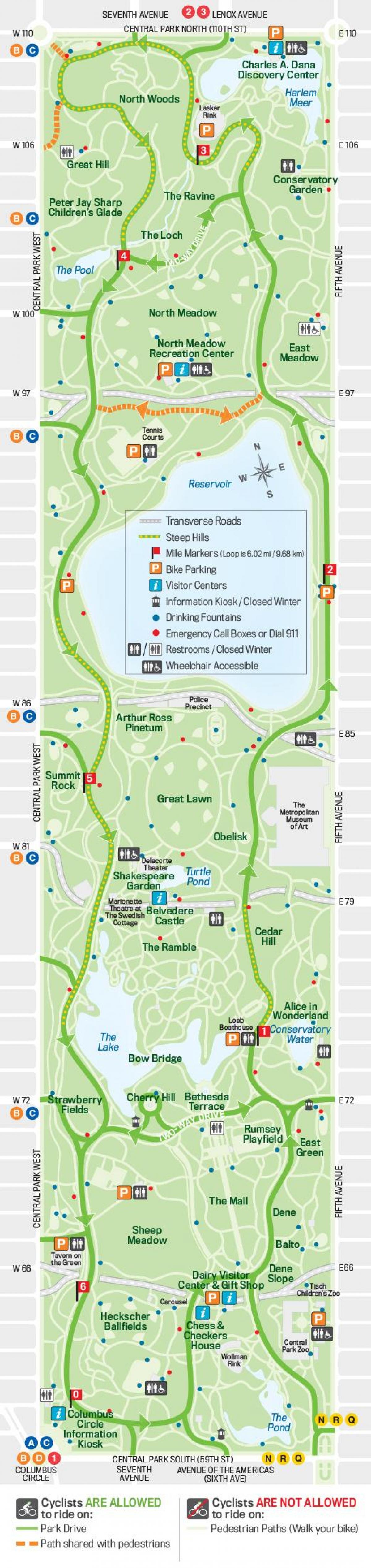 велосипед карта Центральний парк