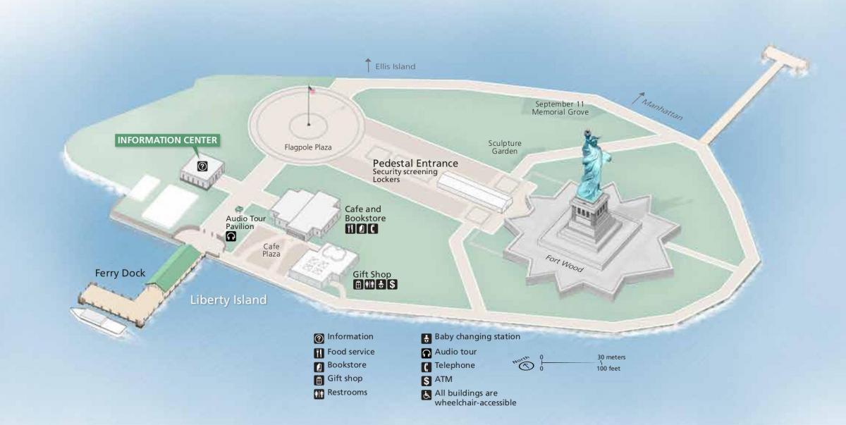 карта статуя свободи