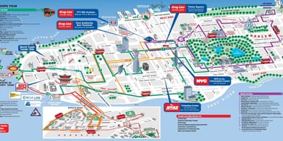 Пішохідна екскурсія по манхеттену карті