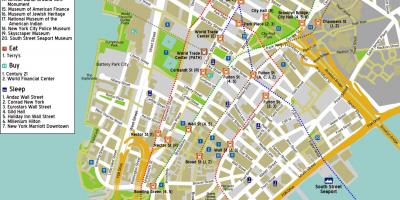 Карта центру Манхеттена Нью-Йорк